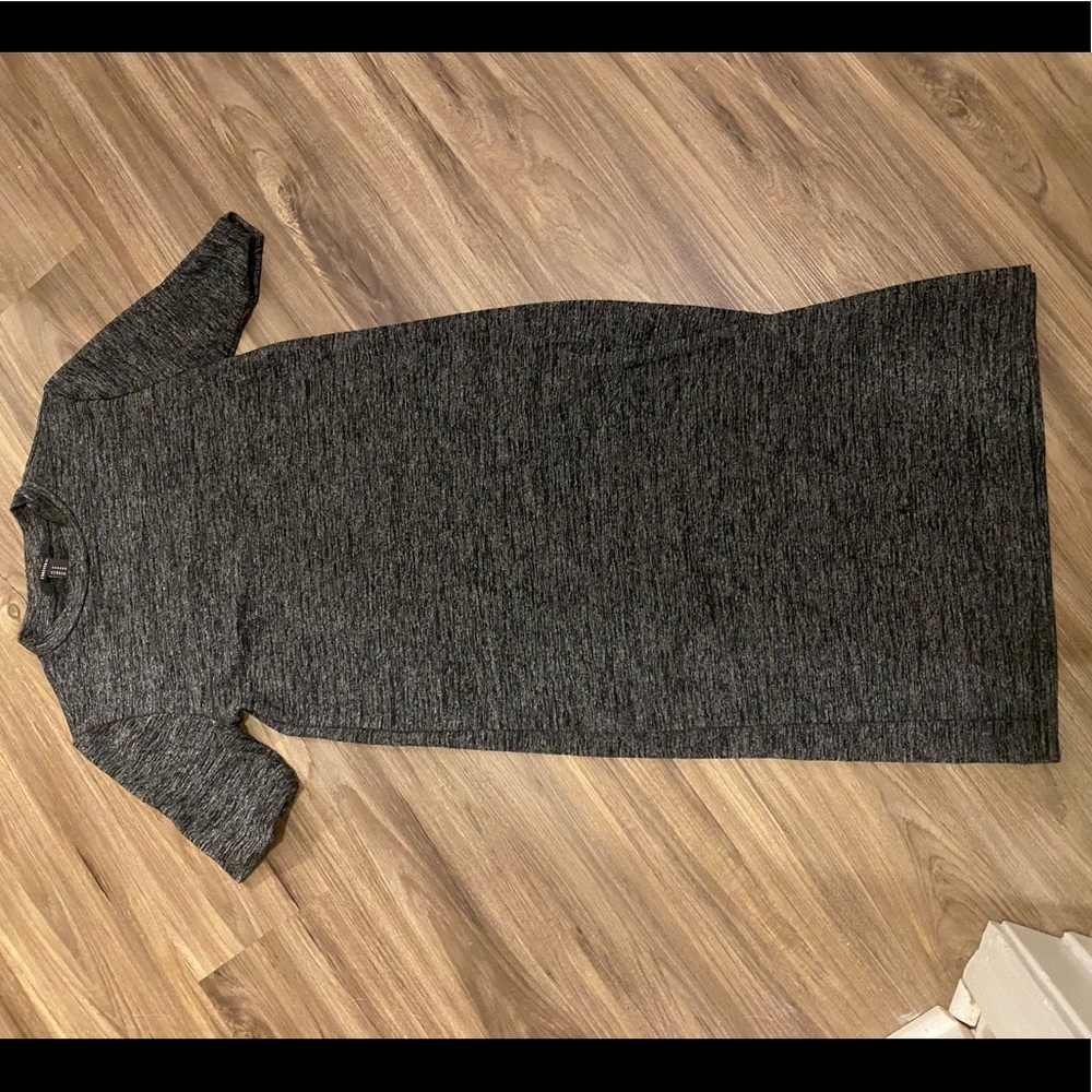Grey Bodycon Midi Dress